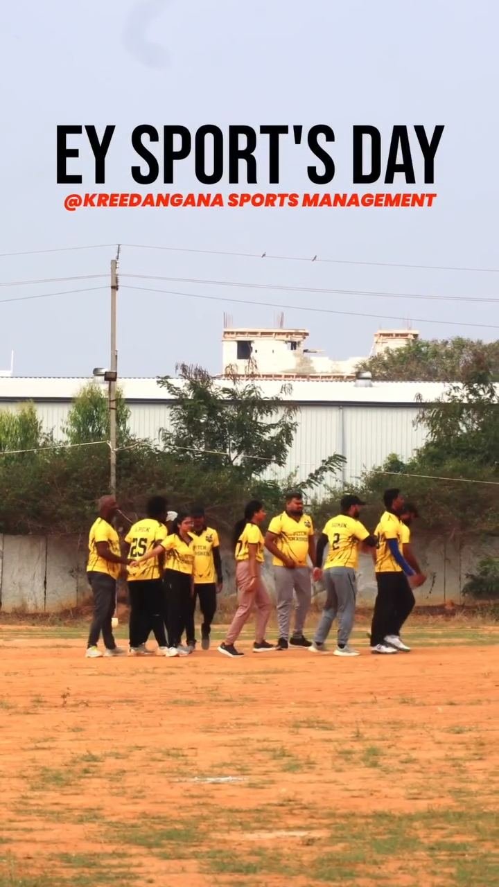 EY employees taking part in a corporate sports day hosted by Kreedangana Sports Management