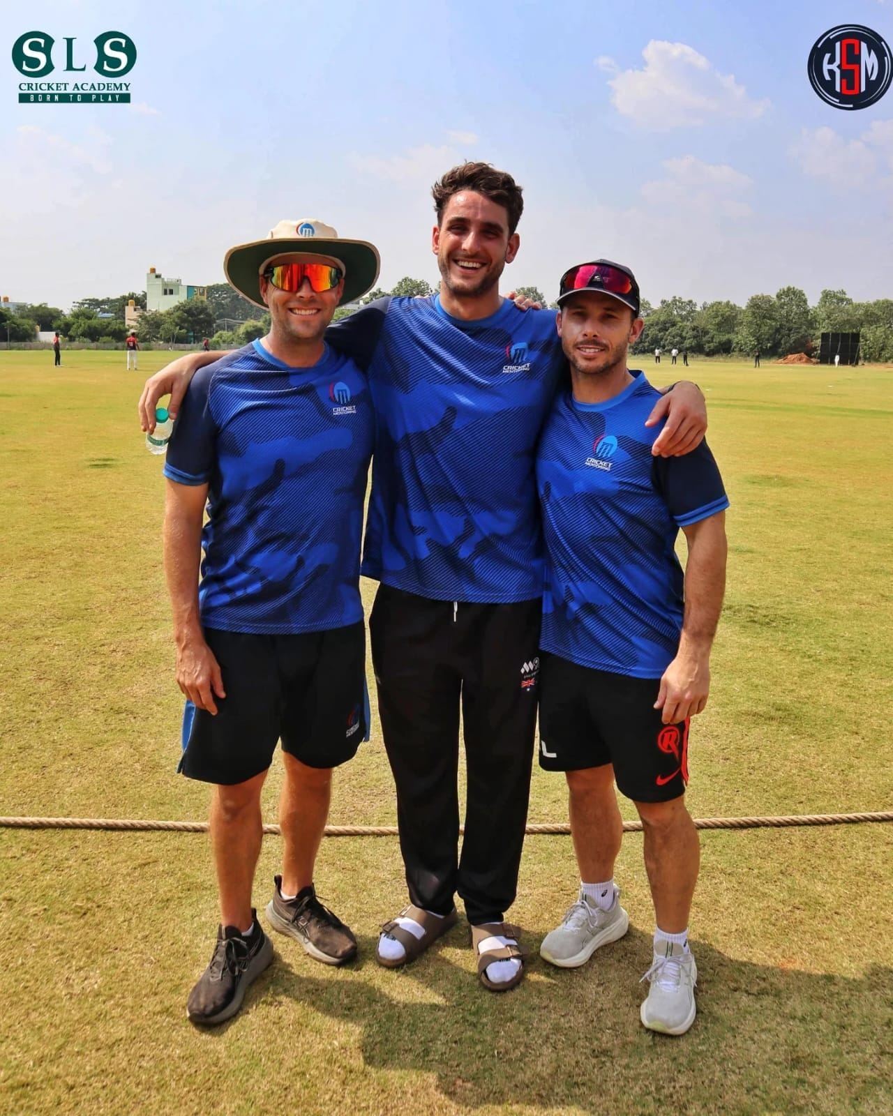 Players and participants at the Kreedangana mentoring programme with Peter Hatzoglou, Jake Weatherald, Joel Curtis and Caleb Jewell